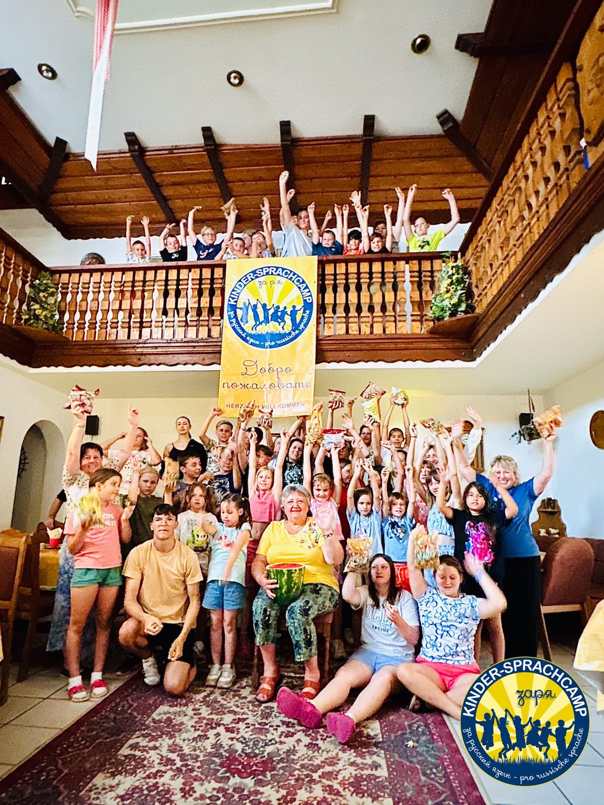 Kinder beim Sprachcamp